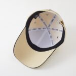 Baseball Cap with Curved Brim Baseball Cap With Metal Badge (A Logo), Hard Top, Structured Curved Brim, Business Casual Style, Unisex