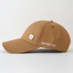 Baseball Cap with Curved Brim Baseball Cap With Metal Badge (A Logo), Hard Top, Structured Curved Brim, Business Casual Style, Unisex