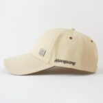 Baseball Cap with Curved Brim Baseball Cap With Metal Badge (A Logo), Hard Top, Structured Curved Brim, Business Casual Style, Unisex